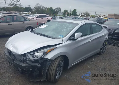 2015 Hyundai Elantra Sport z USA, uszkodzony, nr VIN KMHDH4AH2FU249094